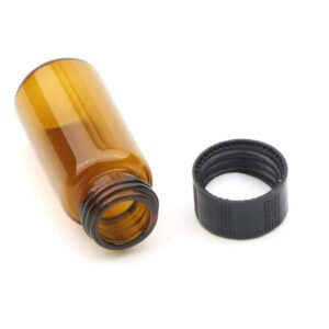 1Dram (5ml) Glass Vial Amber color pack