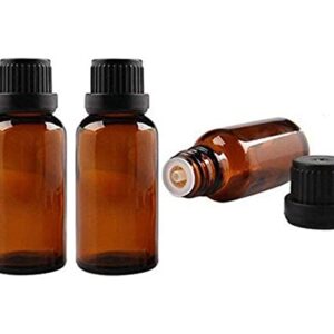 50ML-06-PCS-Amber-Glass-Bottles-Autolock-Black-Cap-for-Essential
