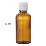 50-ML-12-PCS-Amber-Glass-Bottles-Auto-lock-White-Cap